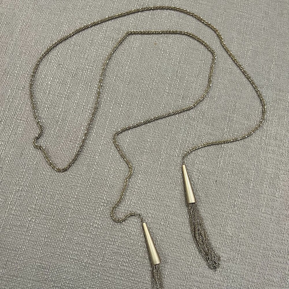 Kendra Scott Lariet Fringe Tassel PHARA Necklace in Gold